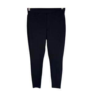 HUE JEAN-LIKE SHAPING PULL ON LEGGINGS IN BLACK NWOT‎ WOMEN'S SIZE SMALL